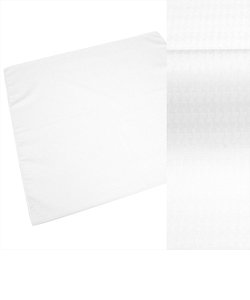 ハンカチ / メンズ / ウィメンズ / 日本製 綿100% 白系 千鳥格子織柄