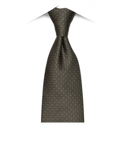 ネクタイ / ビジネス / フォーマル / イタリア製ネクタイ 絹100% ブラウン系 小紋柄