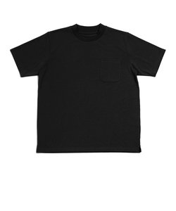 スマートネック 半袖Tシャツ 黒系