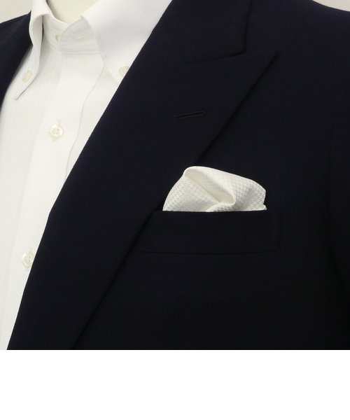 ポケットチーフ / ビジネス / フォーマル / 絹100% 白系 千鳥格子織柄 | TOKYO SHIRTS（トーキョーシャツ）の通販