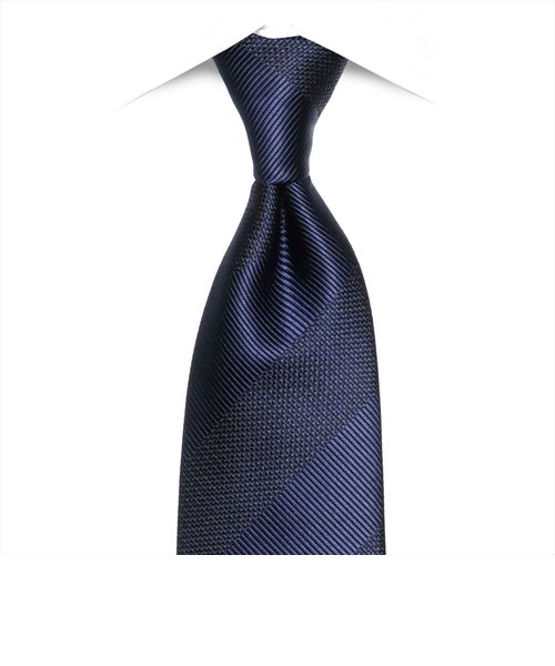 ネクタイ / ビジネス / フォーマル / 日本製ネクタイ 絹100% ネイビー系 無地柄