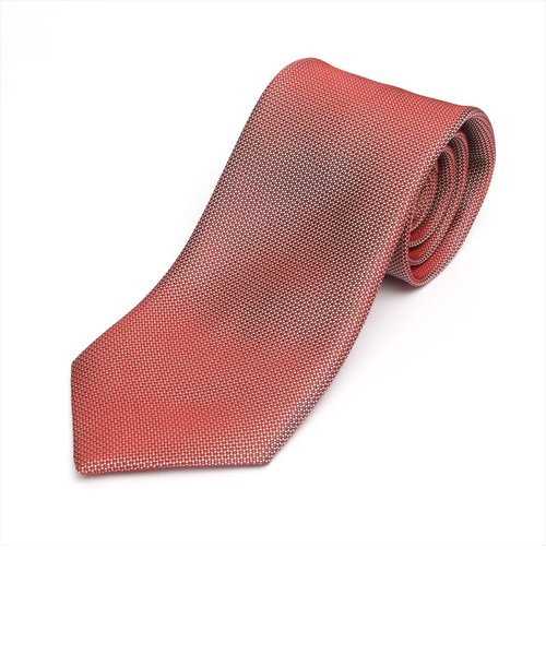 ネクタイ / ビジネス / フォーマル / 日本製ネクタイ 絹100% レッド系 無地柄