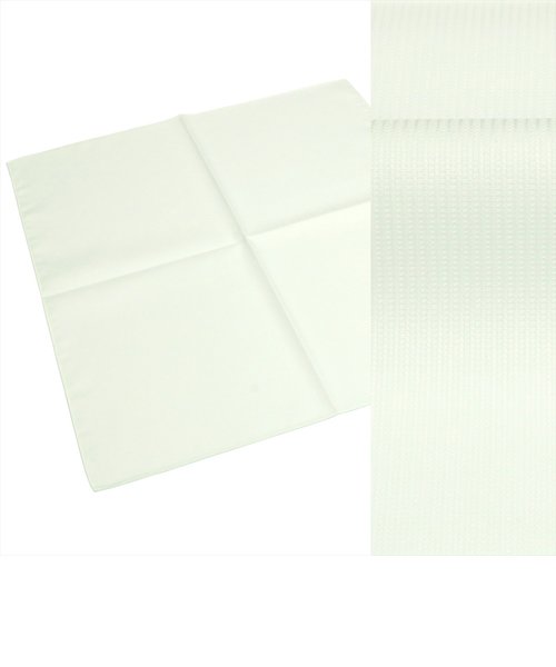 日本製 綿100% ハンカチ グリーン系 ストライプ織柄