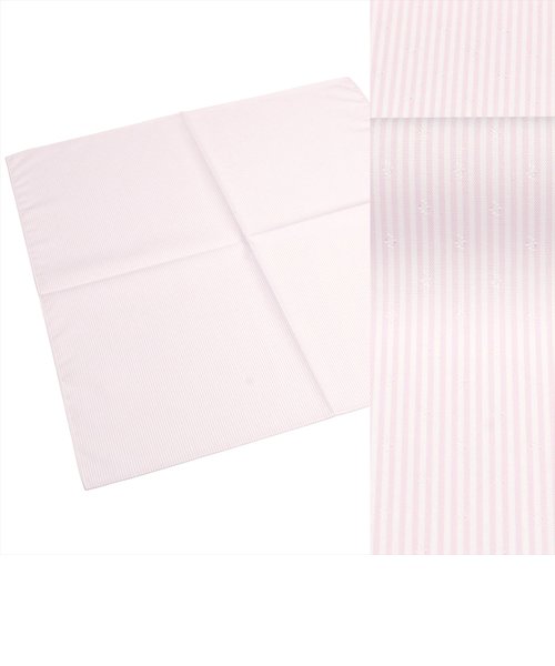 日本製 綿100% ハンカチ ピンク系 ストライプ柄