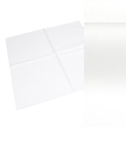 日本製 綿100% ハンカチ 白系 小紋織柄