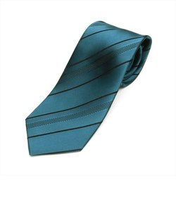【日本製】ふじやま織 絹100% ネクタイ ブルーグリーン系 ビジネス フォーマル