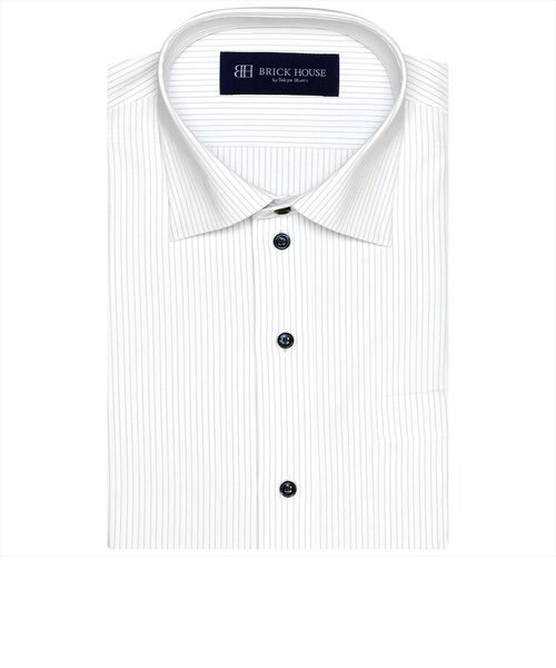 形態安定 ワイドカラー 半袖ビジネスワイシャツ Tokyo Shirts トーキョーシャツ の通販 Mall
