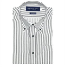 形態安定 ドゥエボットーニ ボタンダウンカラー 綿100% 半袖ワイシャツ