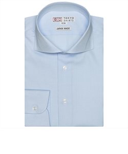 【国産しゃれシャツ】 ホリゾンタル 長袖 形態安定 綿100% ピンオックス織り