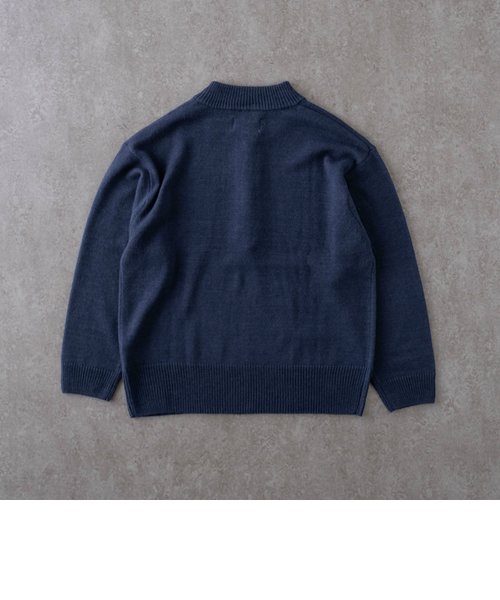 バルキーハーフジップニット＜ネイビー＞ | TOKYO SHIRTS（トーキョー