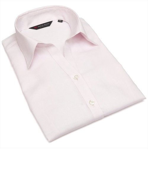 形態安定 スキッパー衿 七分袖 レディースシャツ