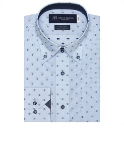 【超形態安定】 ボットーニボタンダウン 長袖 形態安定 ワイシャツ 綿100%