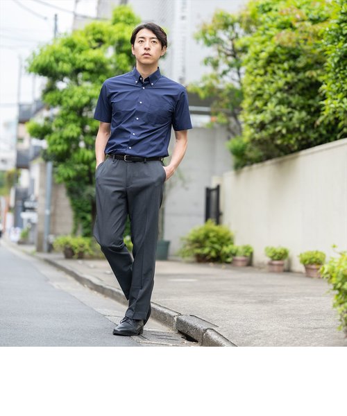 COOLMAX スマートドレスシャツ半袖＜ネイビー＞ | TOKYO SHIRTS ...