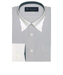 【使用素材 CARAT(R)】 ボタンダウンカラー 長袖 形態安定 ワイシャツ