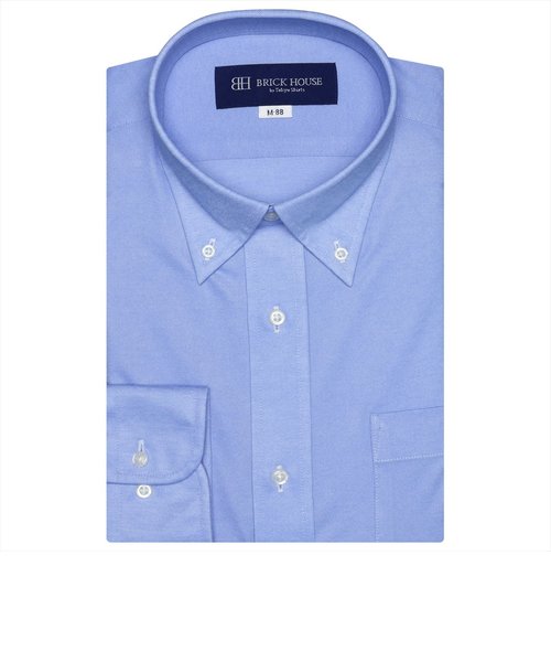 【大きいサイズ】 形態安定 ボタンダウンカラー 長袖 ニットシャツ