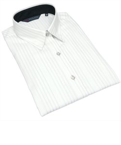形態安定 レギュラー衿 綿100% 七分袖 レディースシャツ