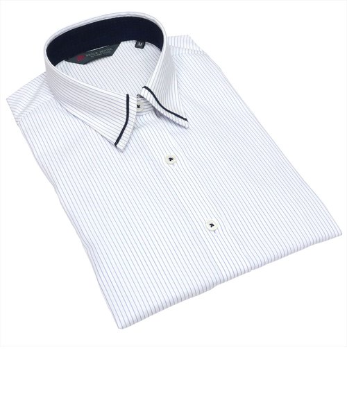 形態安定 レギュラー衿 綿100% 七分袖 レディースシャツ