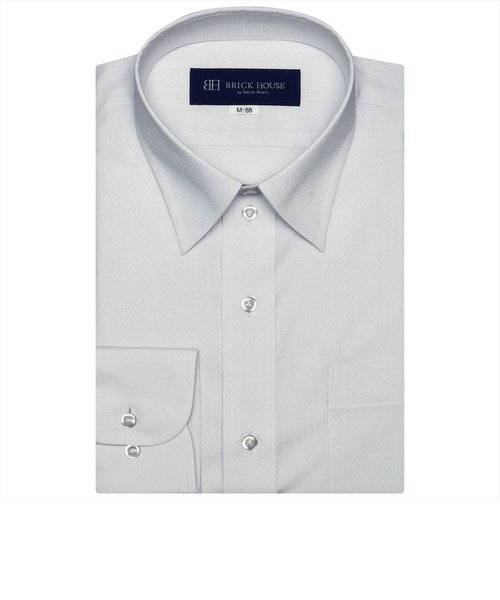 【大きいサイズ】形態安定 レギュラーカラー 長袖 ワイシャツ