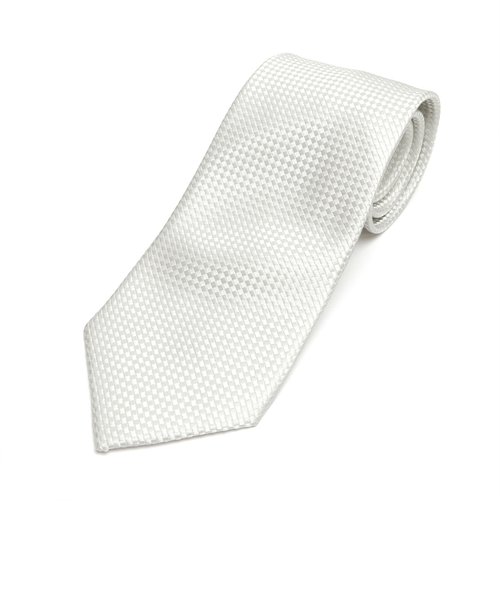 ネクタイ 絹100% ホワイト 冠婚葬祭 礼装 フォーマル ビジネス