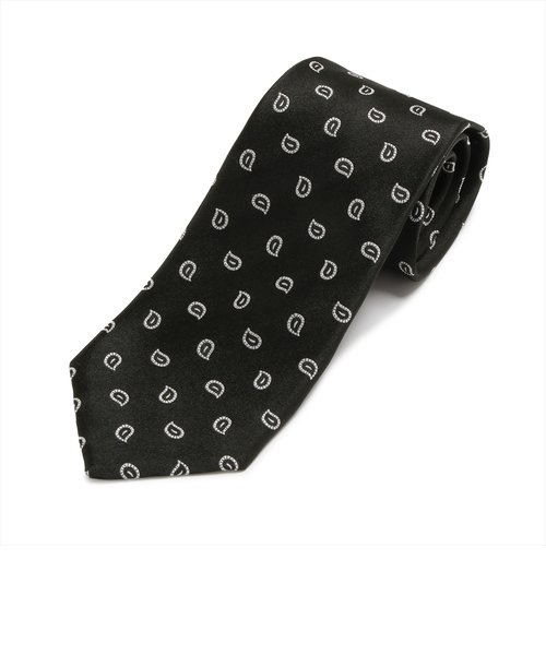 ネクタイ 絹100% ブラック ビジネス フォーマル