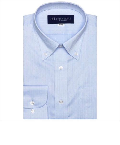 【大きいサイズ】 形態安定 ボタンダウンカラー 長袖 ワイシャツ