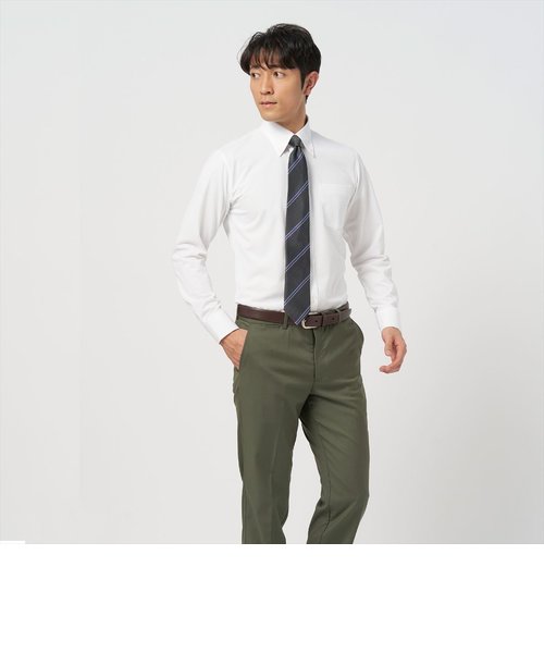 【BRING Material (TM)】 形態安定 ボタンダウンカラー 長袖 ニットシャツ