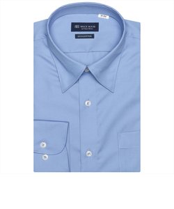形態安定 スナップダウンカラー 綿100% 長袖 ワイシャツ