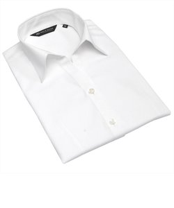 【透け防止】 形態安定 スキッパー衿 七分袖レディースシャツ