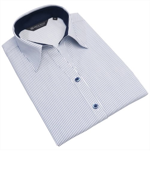 スキッパー 五分袖 形態安定 レディースシャツ