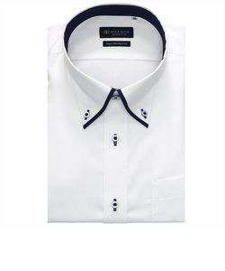 【超形態安定・大きいサイズ】 ボタンダウン 半袖 形態安定 ワイシャツ
