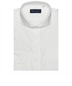 形態安定 ホリゾンタルワイドカラー 長袖 ワイシャツ