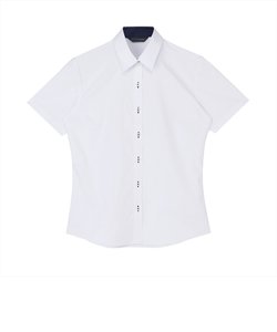 【透け防止】 レギュラー 半袖 形態安定 レディースシャツ