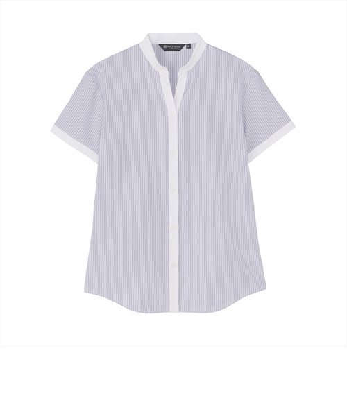 【デザイン】 COFREX 配色スキッパー 半袖 レディースシャツ