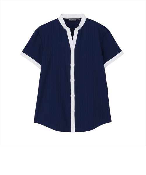 【デザイン】 COFREX 配色スキッパー 半袖 レディースシャツ