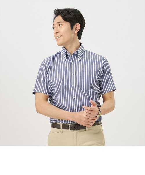 【Layered Cool】 ボタンダウン 半袖 形態安定 ワイシャツ
