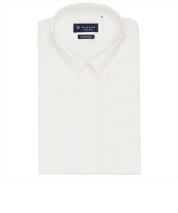 【Wガーゼ】 ボタンダウン 半袖 形態安定 ワイシャツ 綿100%