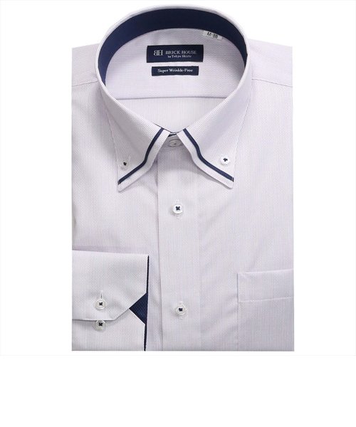 【超形態安定・大きいサイズ】 ボタンダウン 長袖 形態安定 ワイシャツ