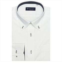 【透け防止・大きいサイズ】 ボタンダウン 長袖 形態安定 ワイシャツ