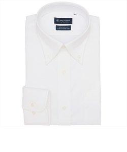 【超形態安定】 プレミアム ボタンダウン 長袖 形態安定 ワイシャツ 綿100%