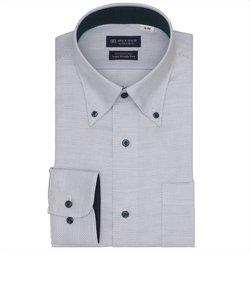 【超形態安定・大きいサイズ】 ボタンダウン 長袖 形態安定 綿100% ワイシャツ