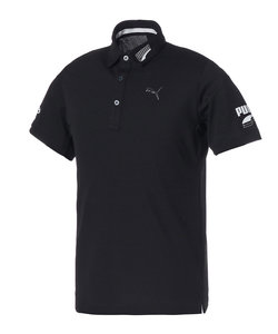 メンズ ゴルフ 接触冷感 ツアーデザイン 半袖 ポロシャツ