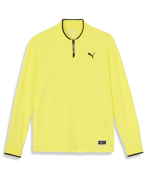 メンズ ゴルフ ストレッチ クォータージップ ポロシャツ 長袖 | PUMA 
