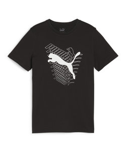 キッズ ボーイズ グラフィックス キャット 半袖 Tシャツ 120-160cm