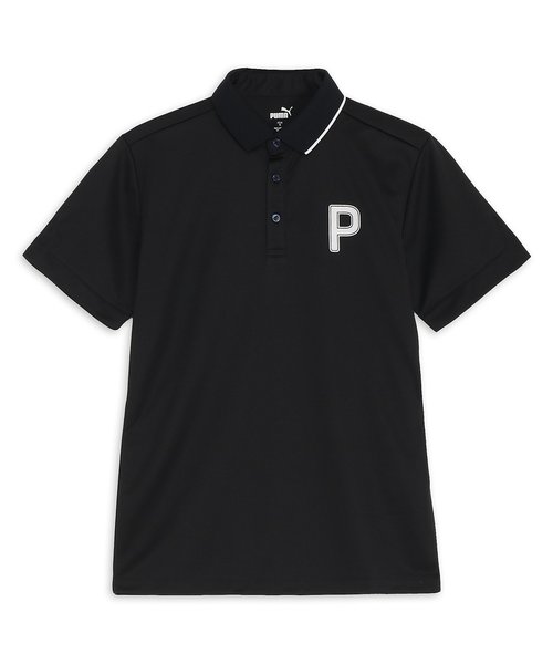メンズ ゴルフ ストレッチ カノコ Pロゴ クレリック 半袖 ポロシャツ | PUMA（プーマ）の通販 - u0026mall