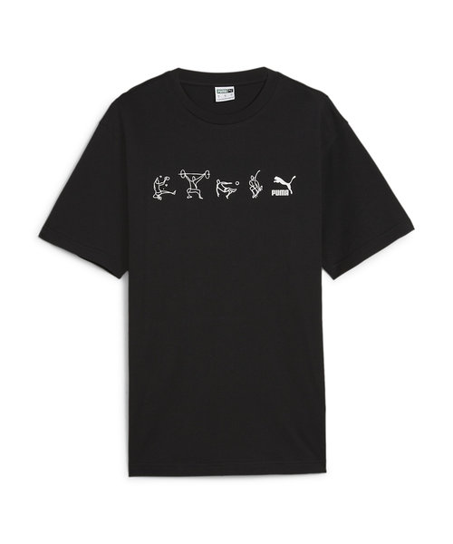 ユニセックス GRAPHICS アスリート 半袖 Tシャツ