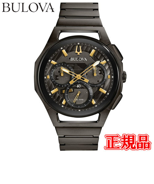 正規品 BULOVA ブローバ CURV カーブ ハイパフォーマンスクォーツ カーブクロノグラフ メンズ腕時計 98A206