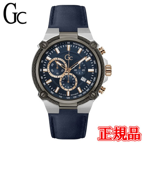 正規品 Gc ジーシー クロノグラフ クォーツ メンズ腕時計 Y24010G7MF