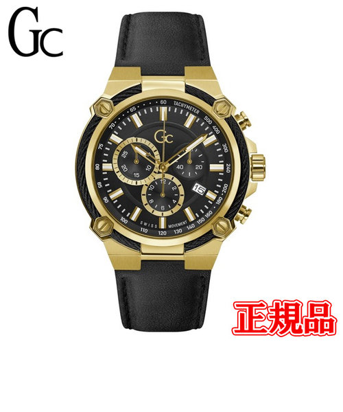 正規品 Gc ジーシー クロノグラフ クォーツ メンズ腕時計 Y24011G2MF