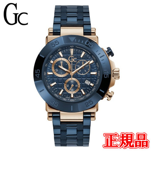 正規品 Gc ジーシー クロノグラフ クォーツ メンズ腕時計 Y70001G7MF 