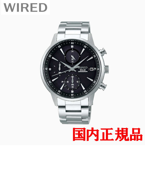 正規品  SEIKO  WIRED NEW STANDARD SOLAR CHRONOGRAPH セイコー ワイアード ニュースタンダード ソーラー クロノグラフ メンズ腕時計 AGAD408